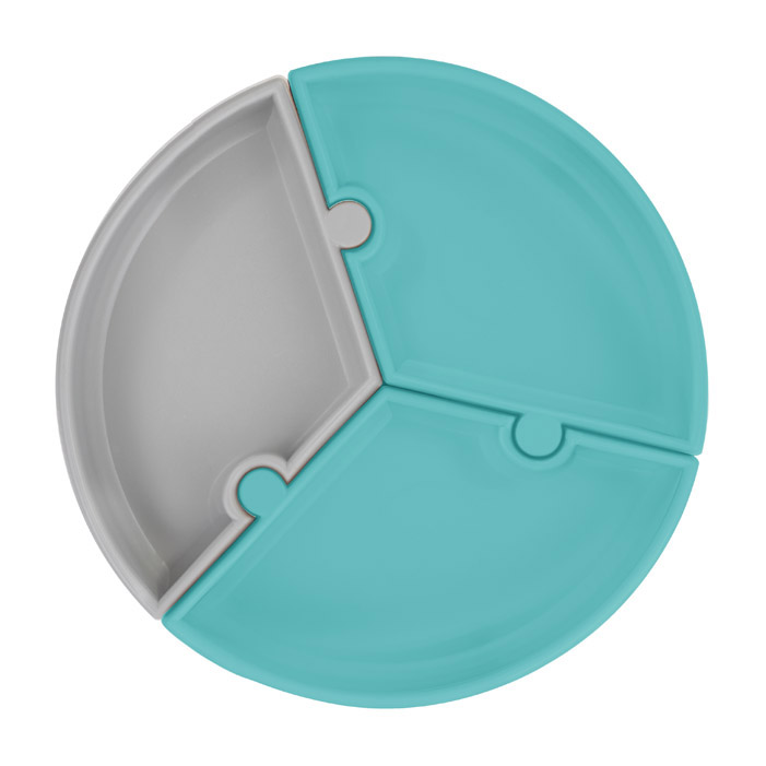 PIATTO PUZZLE ACQUA E GRIGIO PIATTO PUZZLE ACQUA E GRIGIO