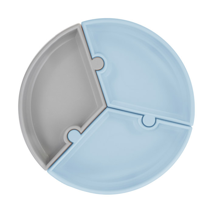 PIATTO PUZZLE BLU E GRIGIO PIATTO PUZZLE BLU E GRIGIO