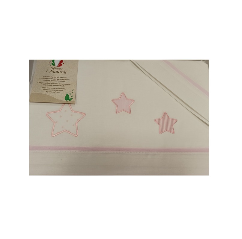 LENZUOLA GLAM STELLINE ROSA LENZUOLA GLAM STELLINE ROSA